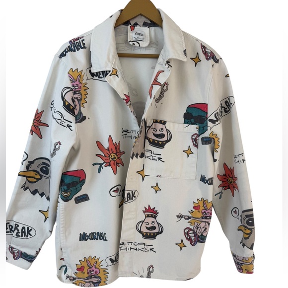 Zara Multicolor Graphic Jean Jacket
A003 - Picture 3 of 9